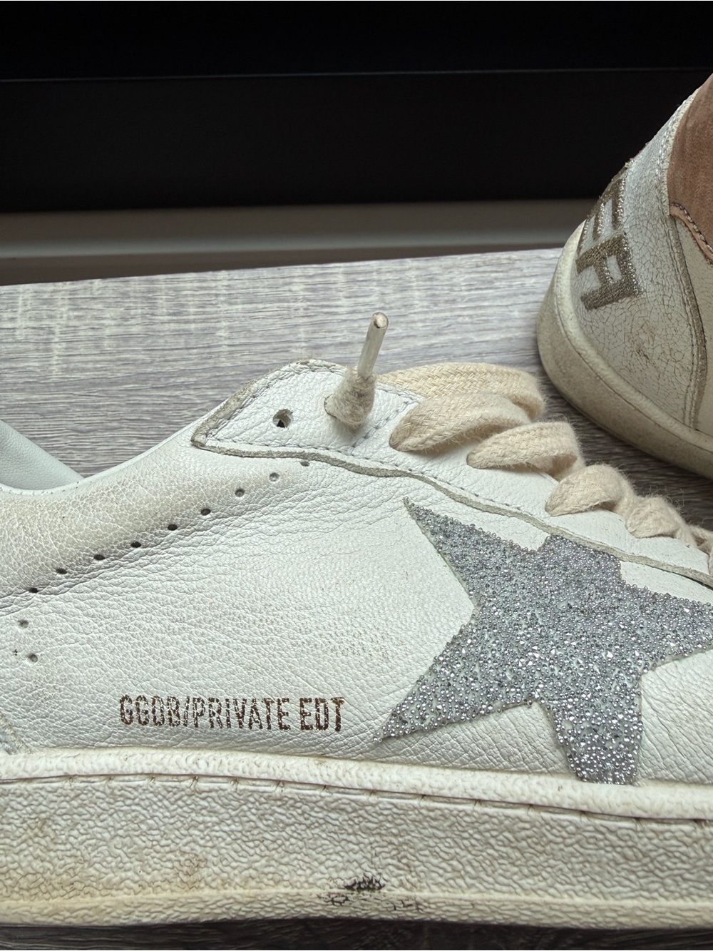 Golden Goose Women’s Cream Leather Star Sneakers - Picture 11 of 12